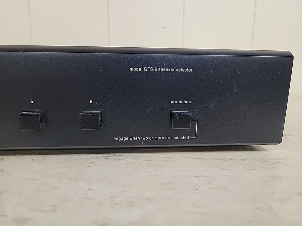 Adcom GFS-6 Speaker Selector Switch Box 6 Pair Stereo Speaker Switcher