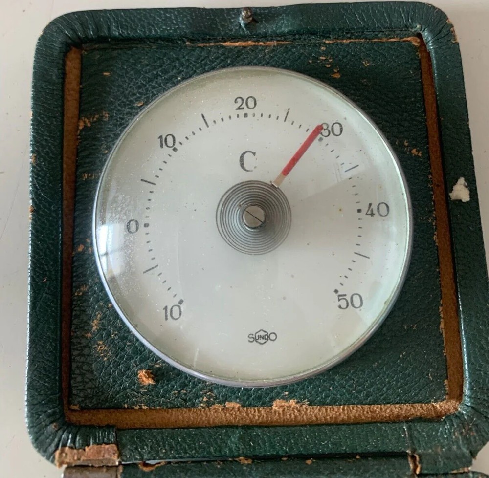 SUNDO Vintage Folding Desk Thermometer