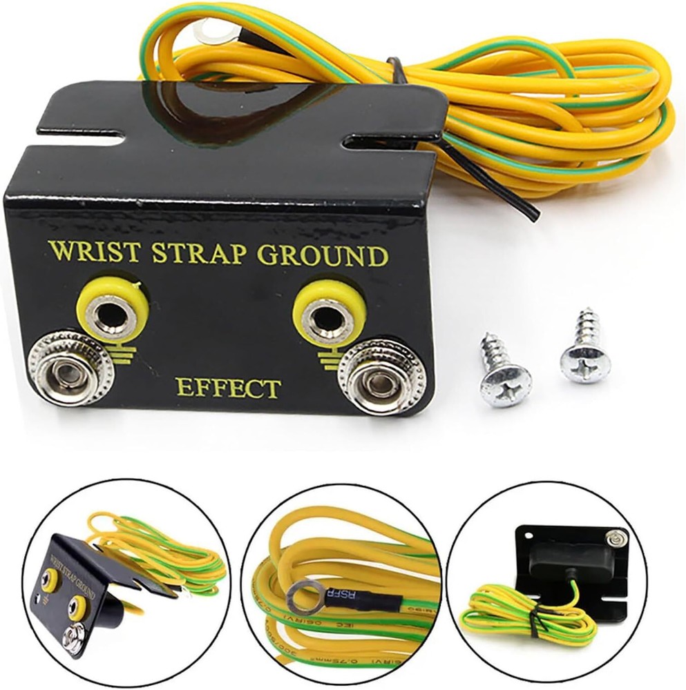 4 Pack L - Style ESD Wrist Strap Grounding Kit-Static Protection for Electronics