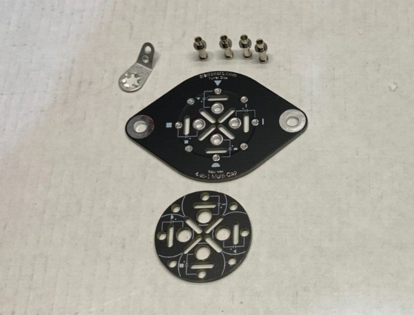 Multi Section Sector Capacitor Circuit Board KIT 600V 4in1 + insulator kit -bias