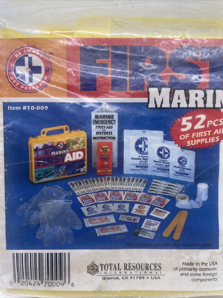 Marine FIRST AID KIT 52pcs New Sealed