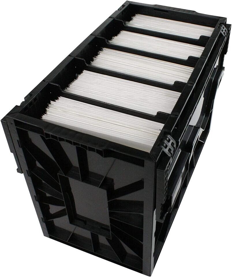 BCW Short Comic Book Bin Heavy Duty Stackable Plastic Box Holds 150 Bagged BCW