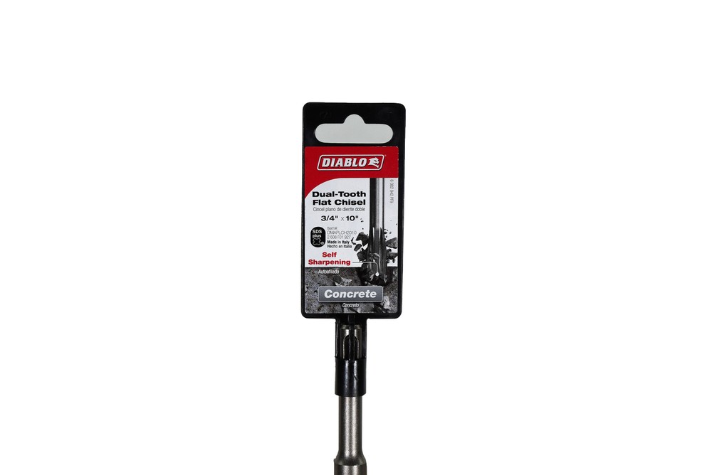 Diablo DMAPLCH2010 3/4"X10" SDS Plus Dual-Tooth Flat Chisel