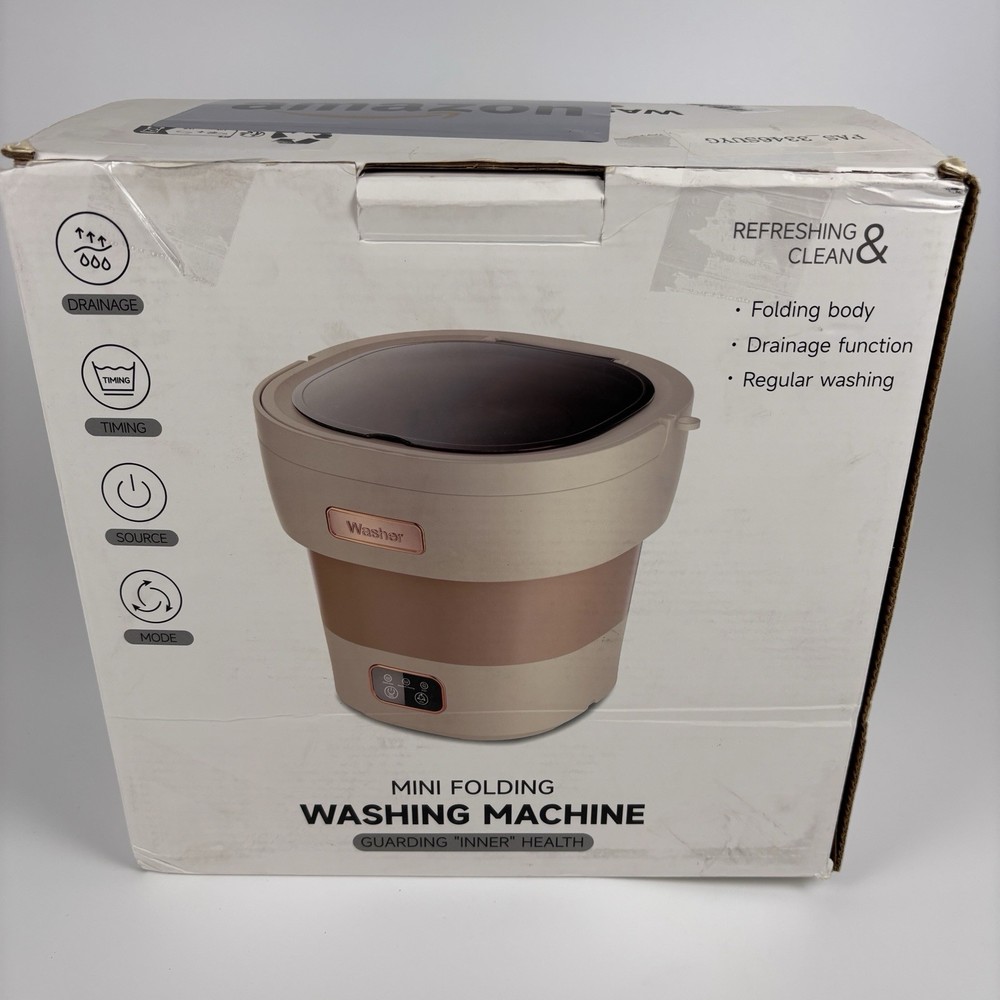 Portable Mini Folding Washing Machine S810 - 12L Foldable Washer & Spin Drye