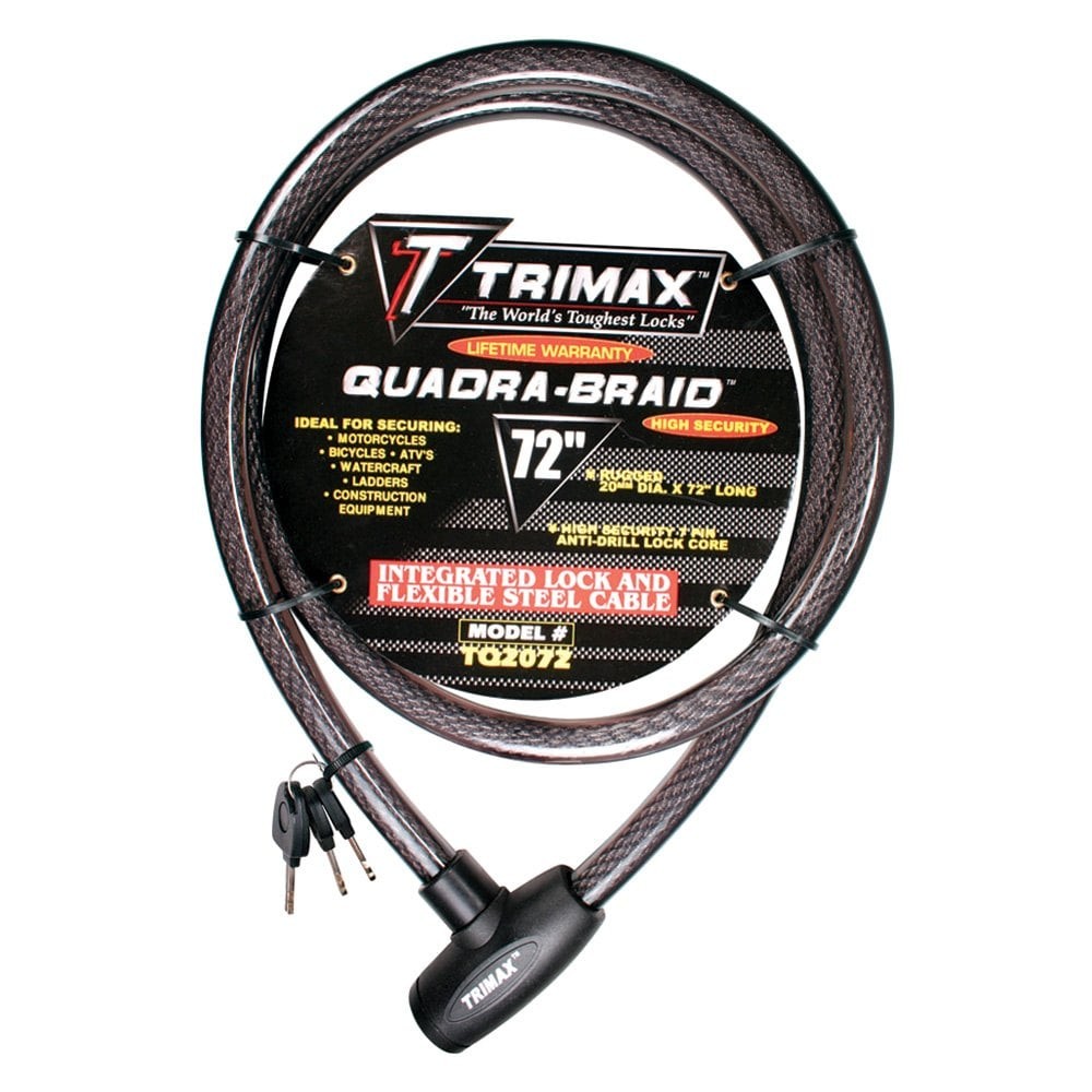 Trimax TQ2072 Trimaflex Integrated Keyed Cable Lock