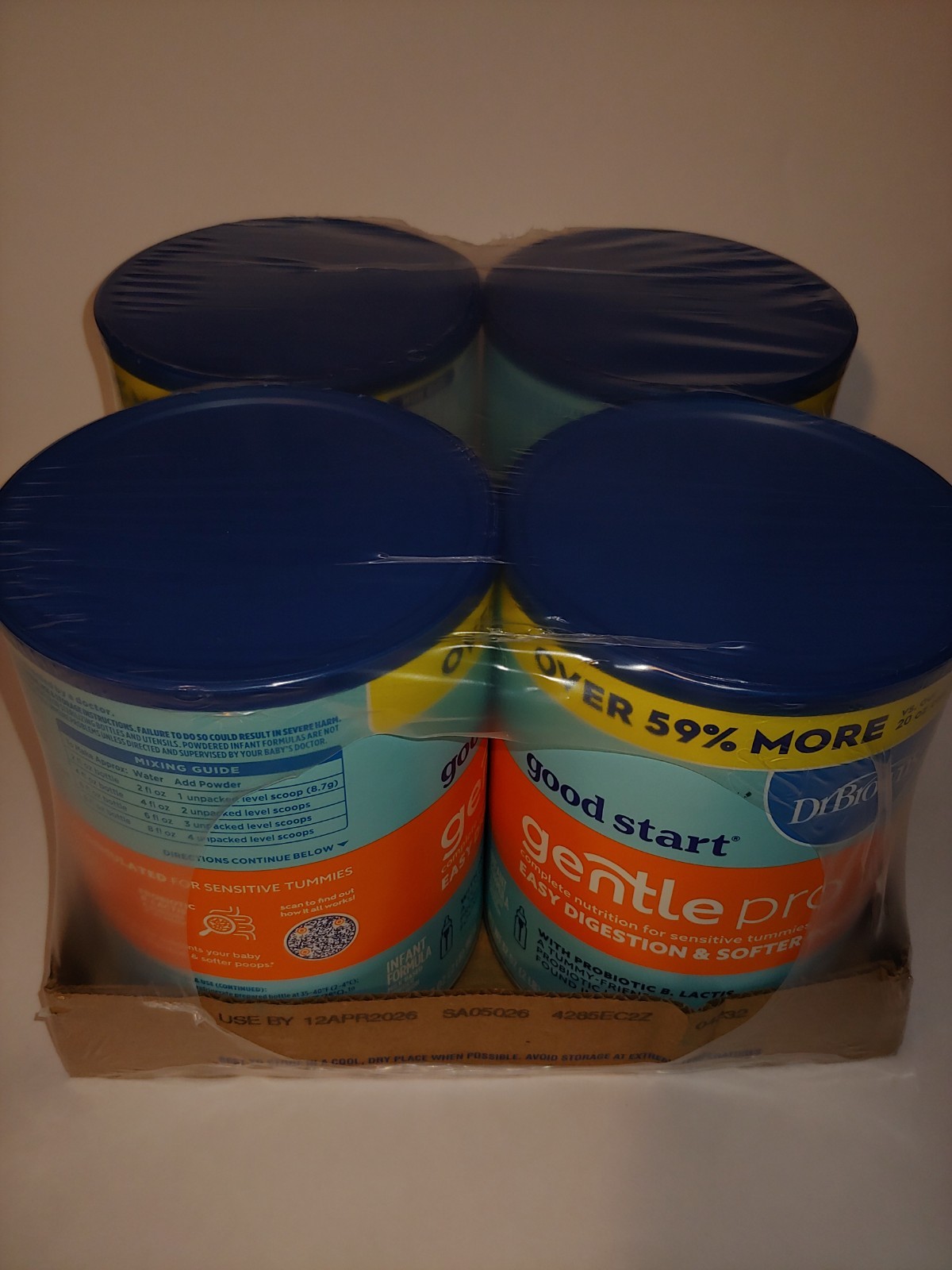 4 cans Good Start Dr. Brown’s Gentle Pro Baby Powder For Sensitive 32 Oz 04/2026