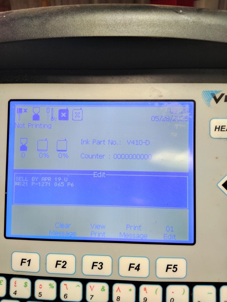 Video jet 1520 Continuous Inkjet Printer