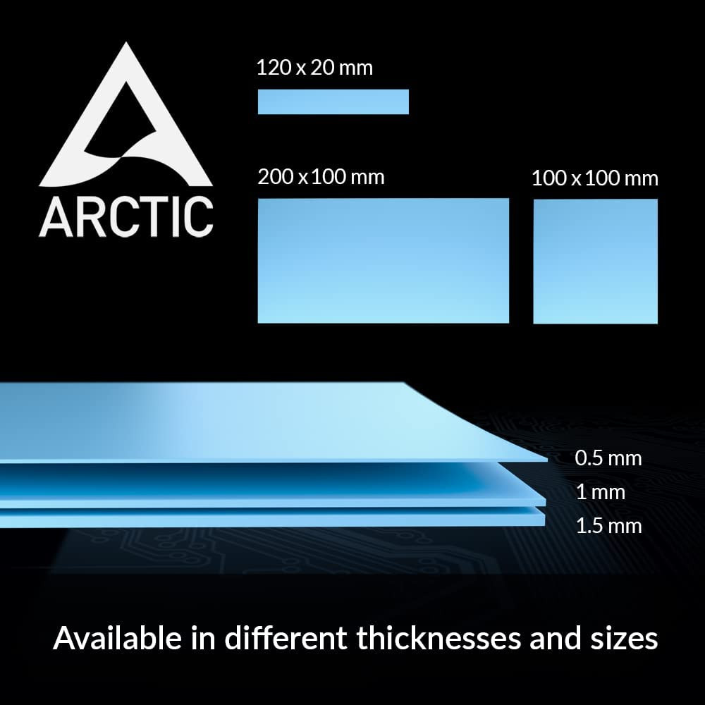 ARCTIC TP-3: Premium Performance Thermal Pad, 100 X 100 X 0.5 Mm (Stackable to 2