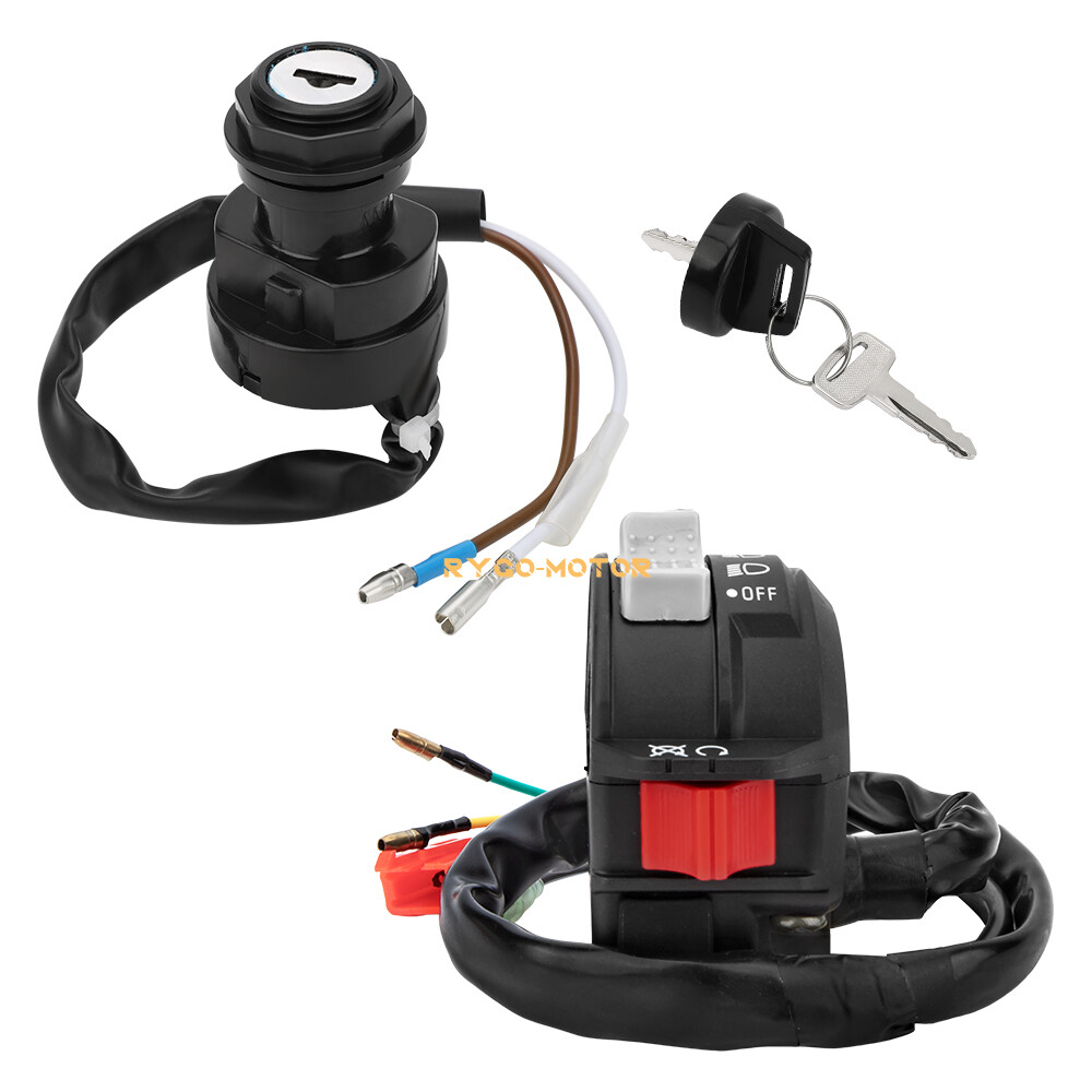 Start Stop Headlight Switch & Ignition Key Switch for Yamaha Blaster 200 YFS200