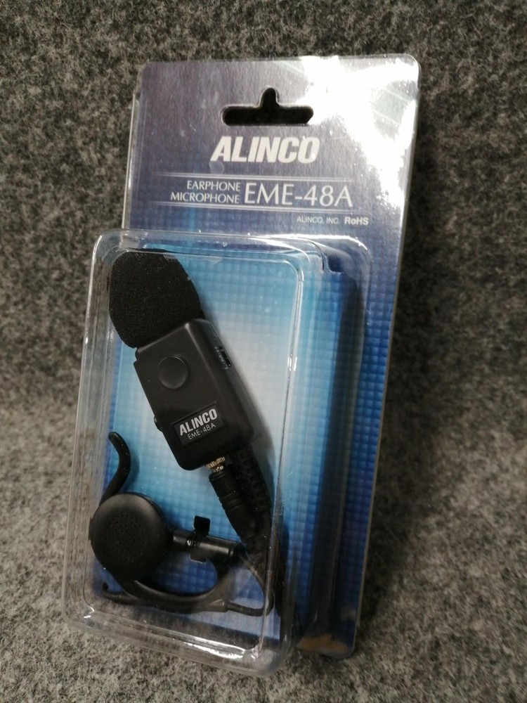 Alinco Ear-hook Earphone Microphone EME-48A Used