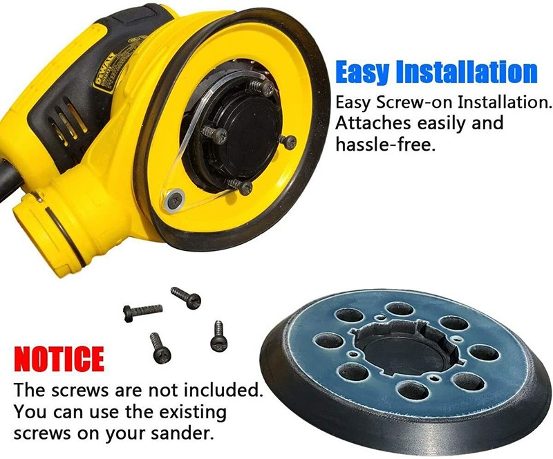 5" Replacement Sander Pads for DeWalt Sander, 5 Inch 8 Hole Hook and Loop