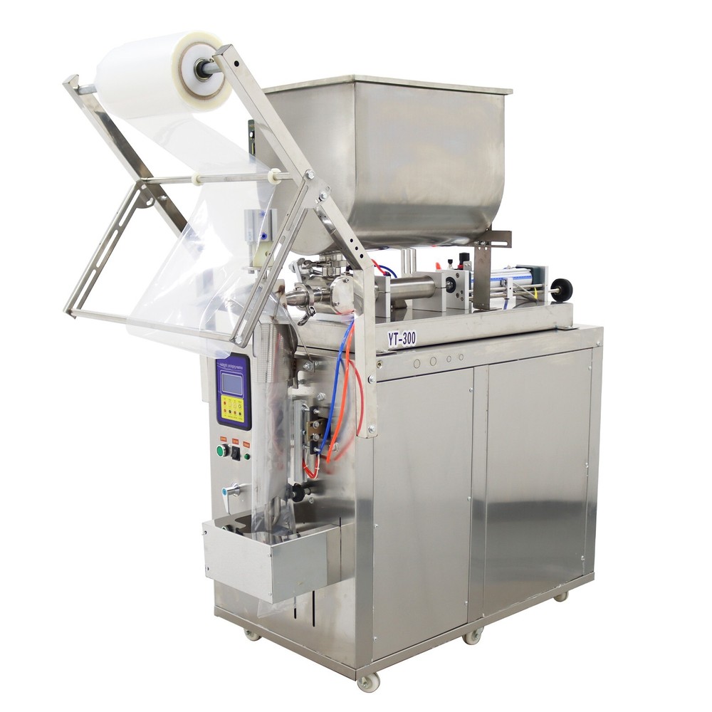 30-300ml Automatic Quantitative Liquid Paste Filler w/Horizontal Mixing Hopper