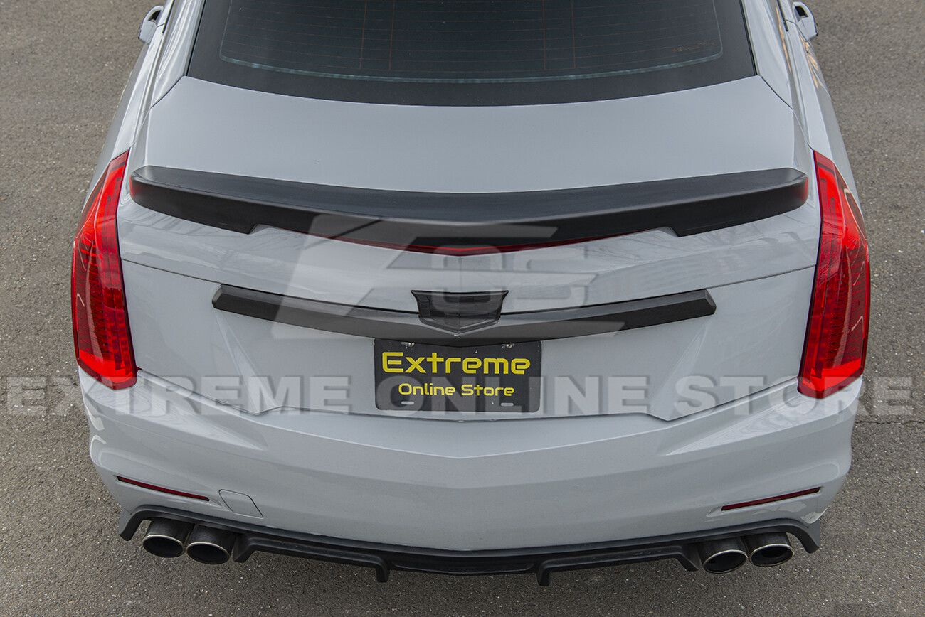 For 14-19 Cadillac CTS | Carbon Package ABS Plastic Rear Trunk Wing Spoiler