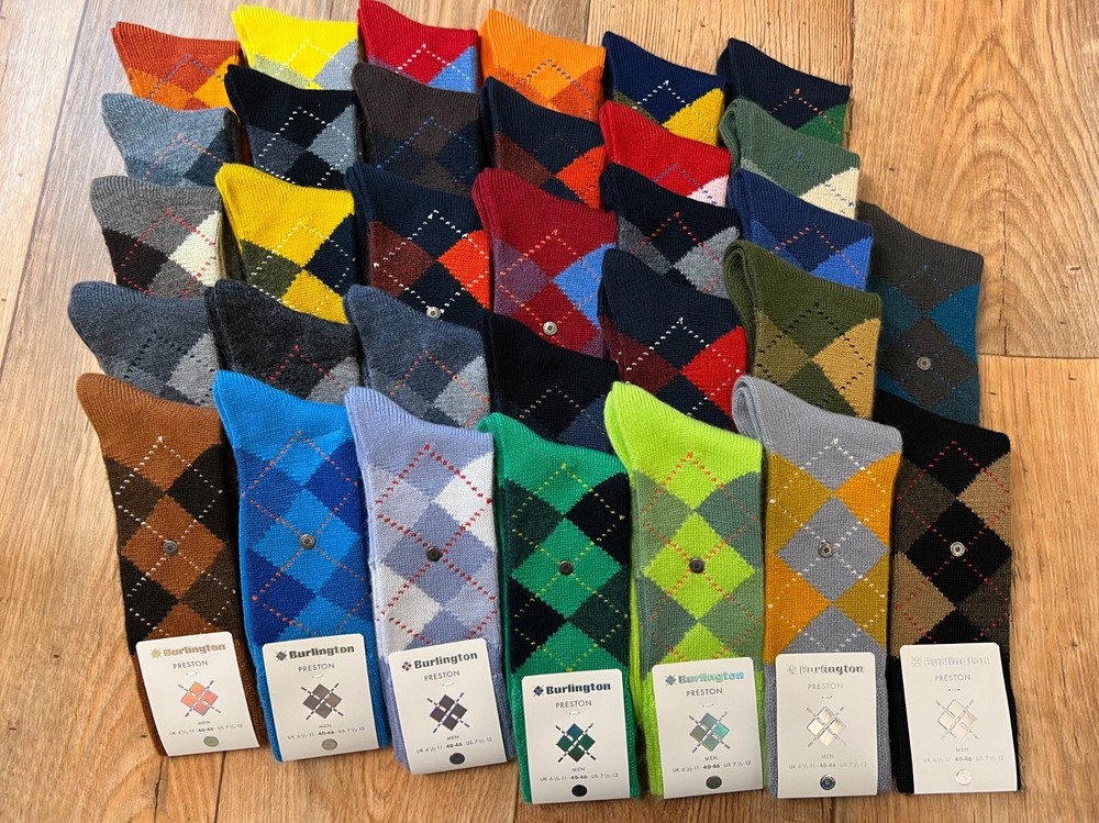 Burlington Mens Preston Argyle Socks