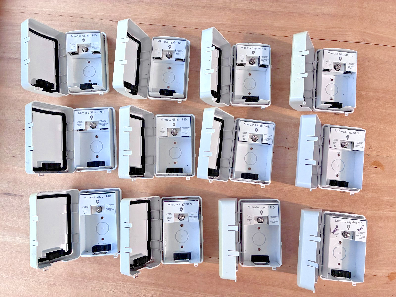 Lot of 12: Mimosa NID Gigabit Network Interface Device ESD Surge Protection used