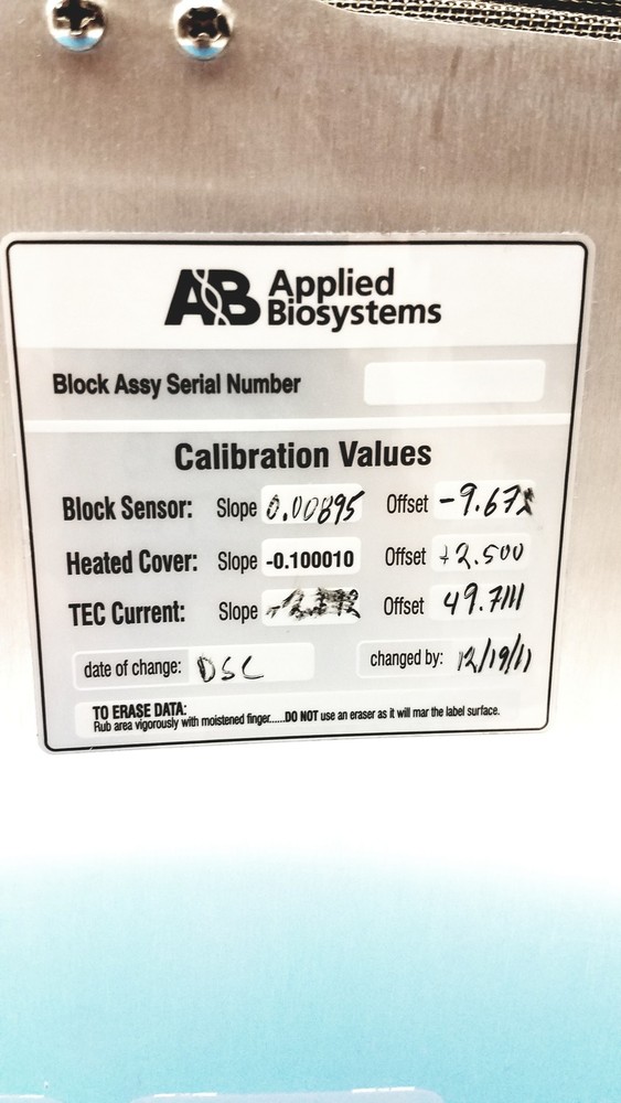 Applied Biosystems 7500 PCR System High Performance Laboratory Thermal Cycler