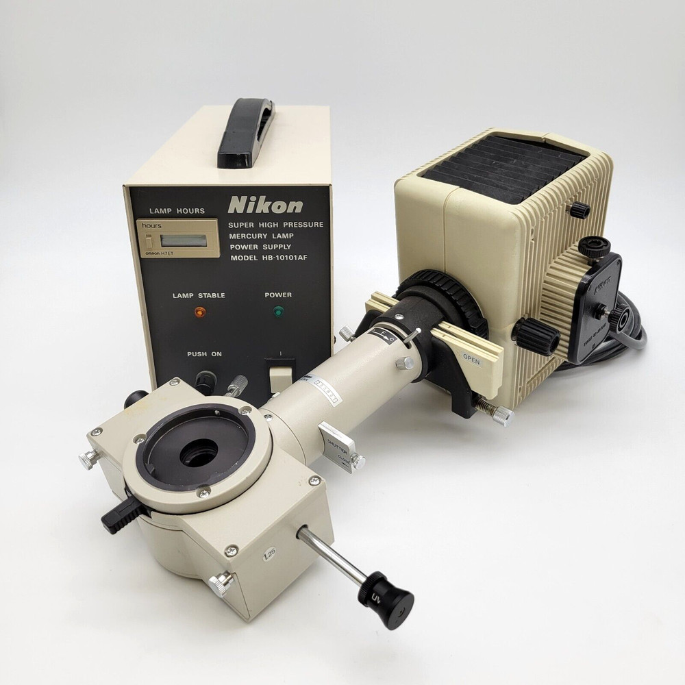 Nikon Microscope Fluorescence Illuminator & Power Supply Kit Labophot Optiphot