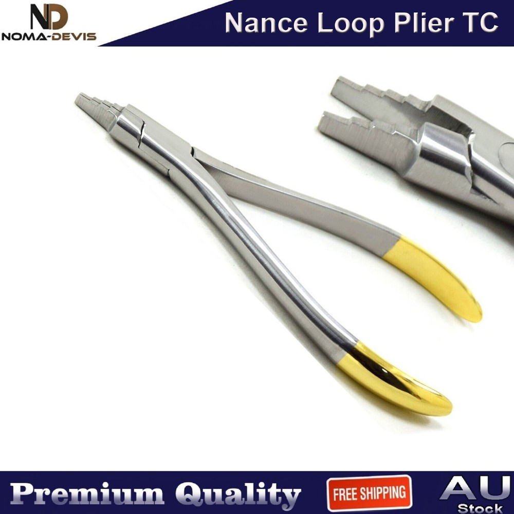 Orthodontic Wire Bending Nance Loop Plier TC Loop Forming Dental Instruments CE