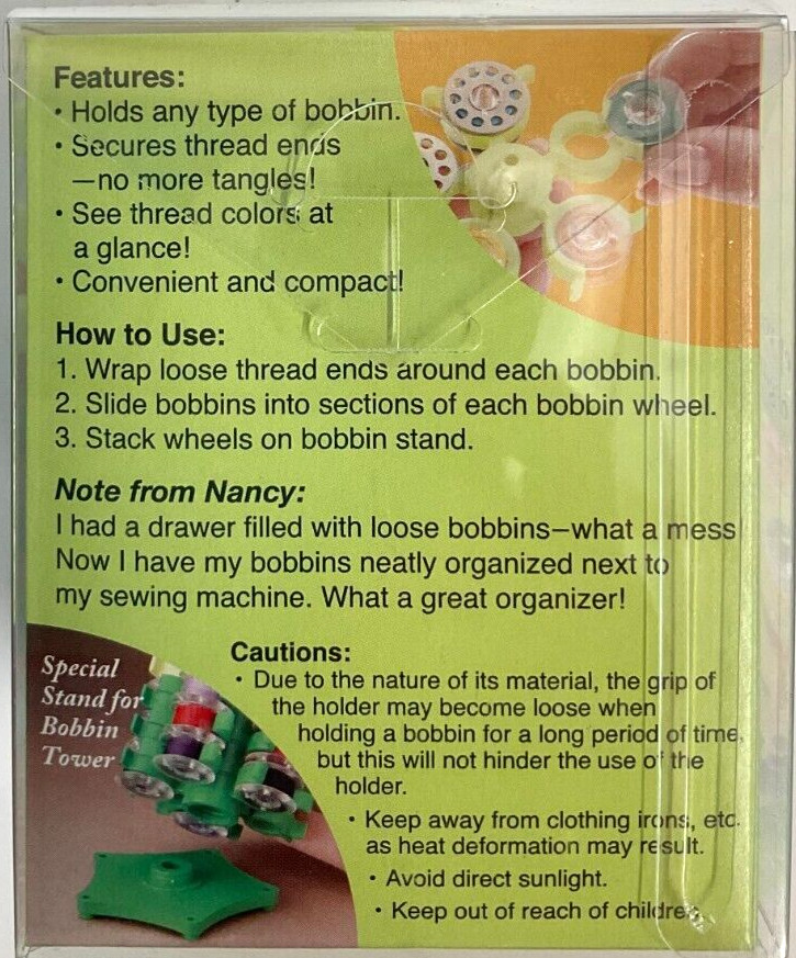 CLOVER #9508 STACK 'N STORE BOBBIN TOWER BY NANCY ZIEMAN