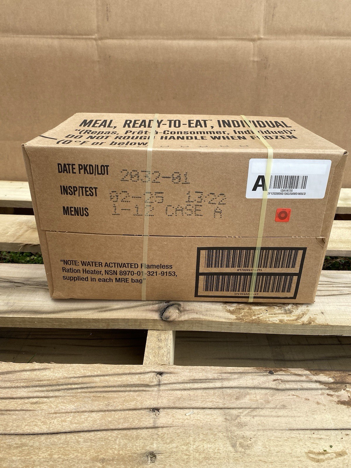MRE U.S. Military Ready to Eat Meals INSP 2025 Single Case Random $2.50/meal!