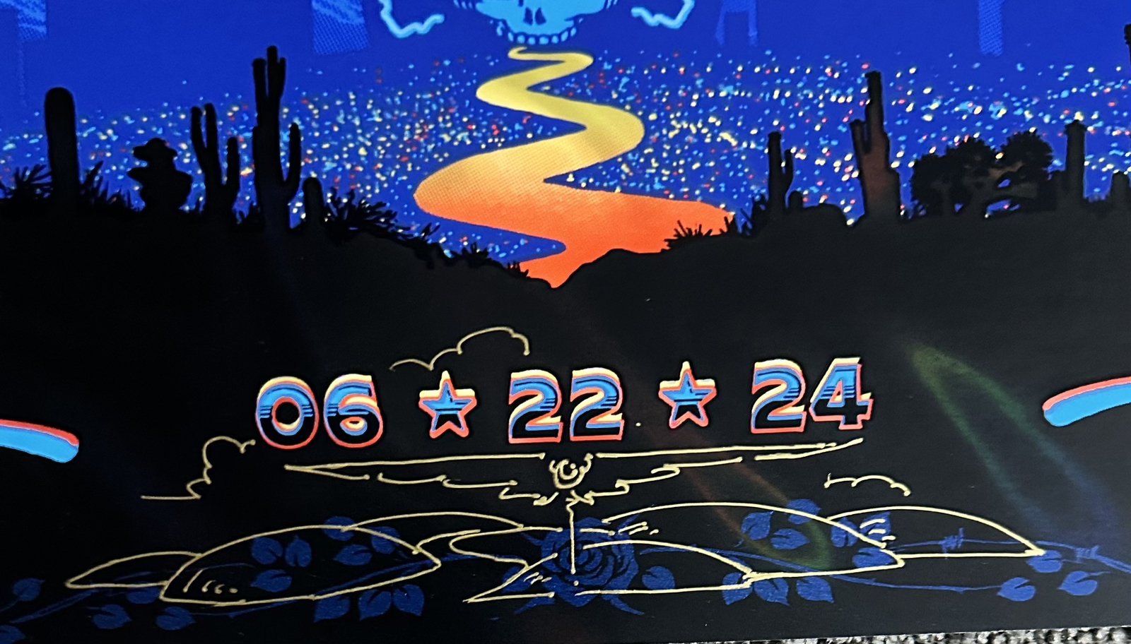 DEAD & COMPANY SPHERE VEGAS FOIL 2024 ORIG SILKSCREEN CONCERT POSTER BIFFLE LAVA