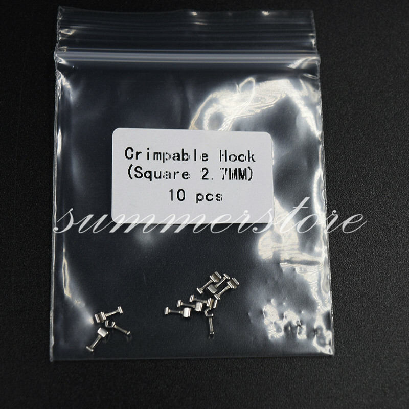 Dental Stainless Steel Universal Long Crimpable Hook Arch Wire Quantity Optional