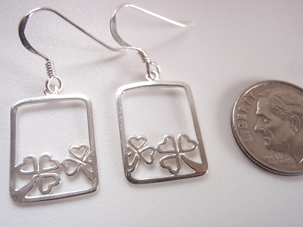 View from Window Dangle Earrings 925 Sterling Silver