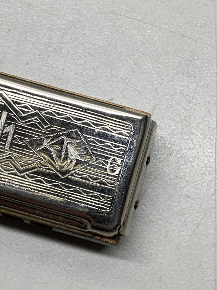 Vintage The Echo M Hohner Harmonica G Germany