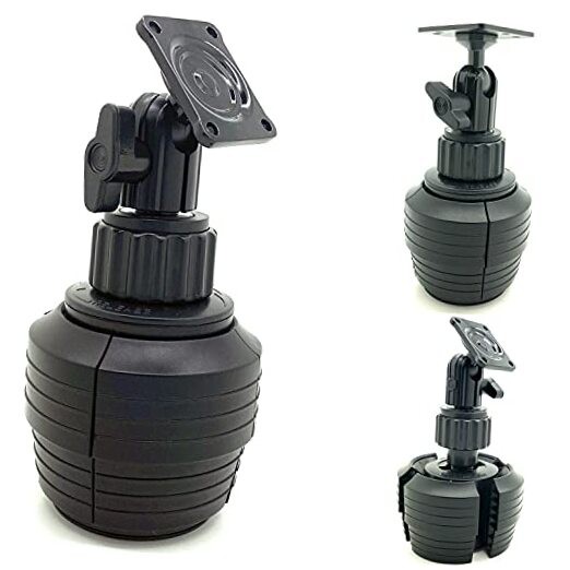 LycoGear Heavy Duty Metal AMPS Hole Pattern ELD Drinks Cup Holder Mount