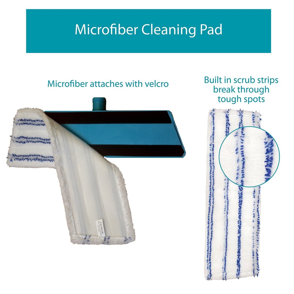 CalFlor MK27121 Microfiber Deep Clean Pad with Scrub Strips – Single Reusa