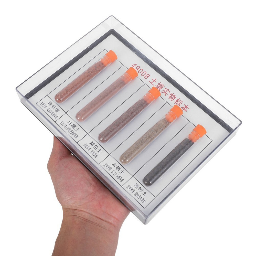 Geographical Soil Specimens Laboratory Sample Collection Set Experiment