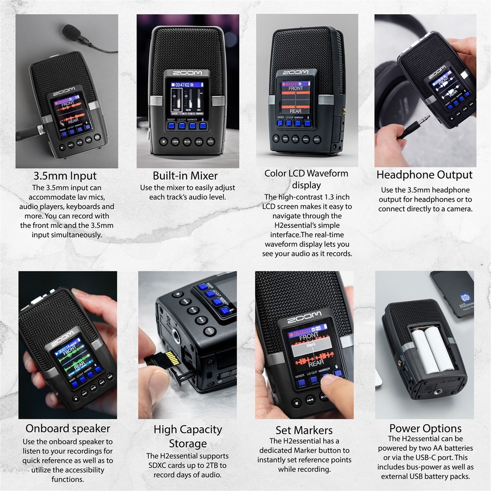Zoom H2essential Handy Recorder Bundle