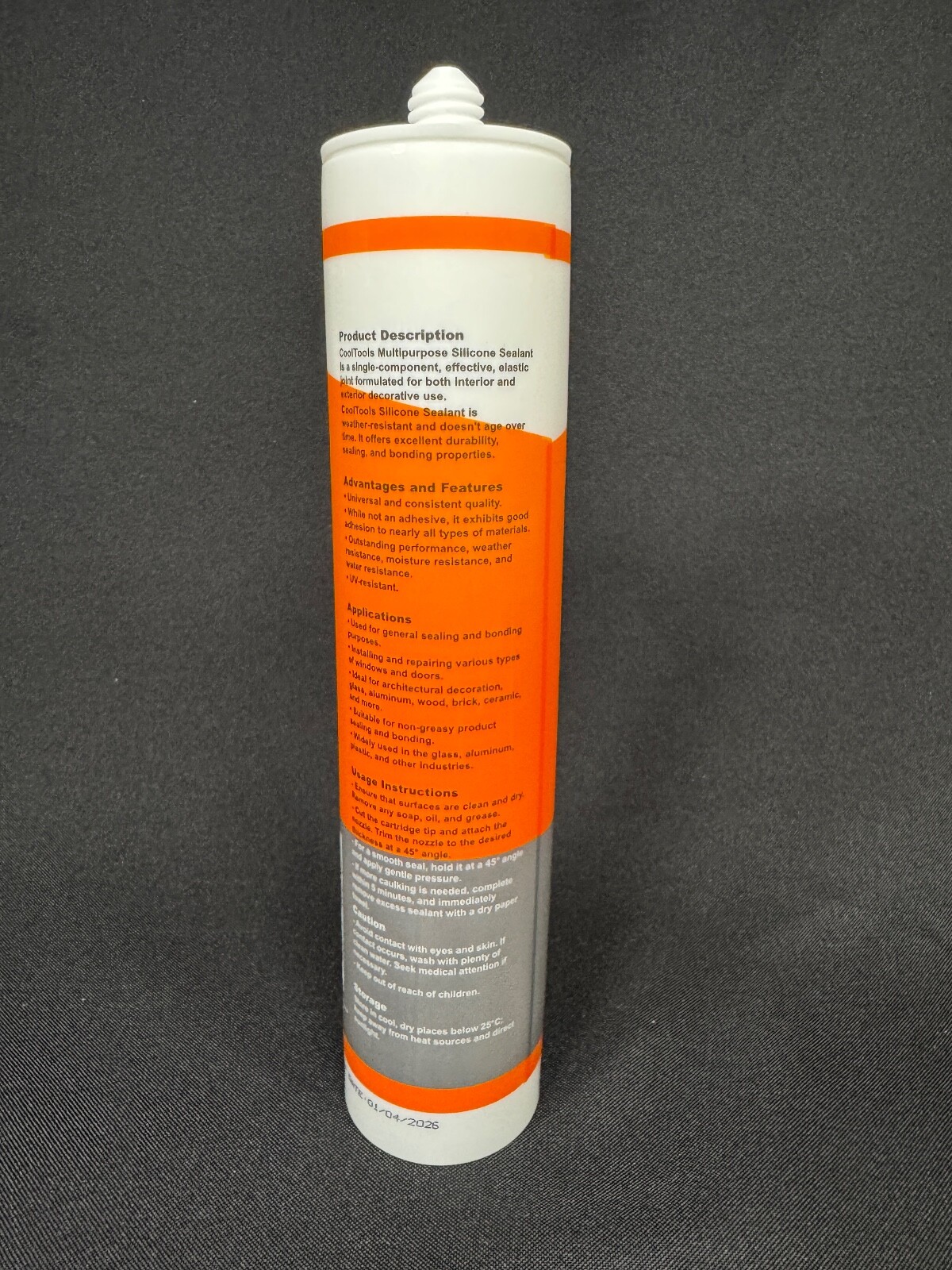 CoolTools ALL-PURPOSE Caulk-Seal 100% Silicone Sealant 10 OZ x12 Cartridge Clear