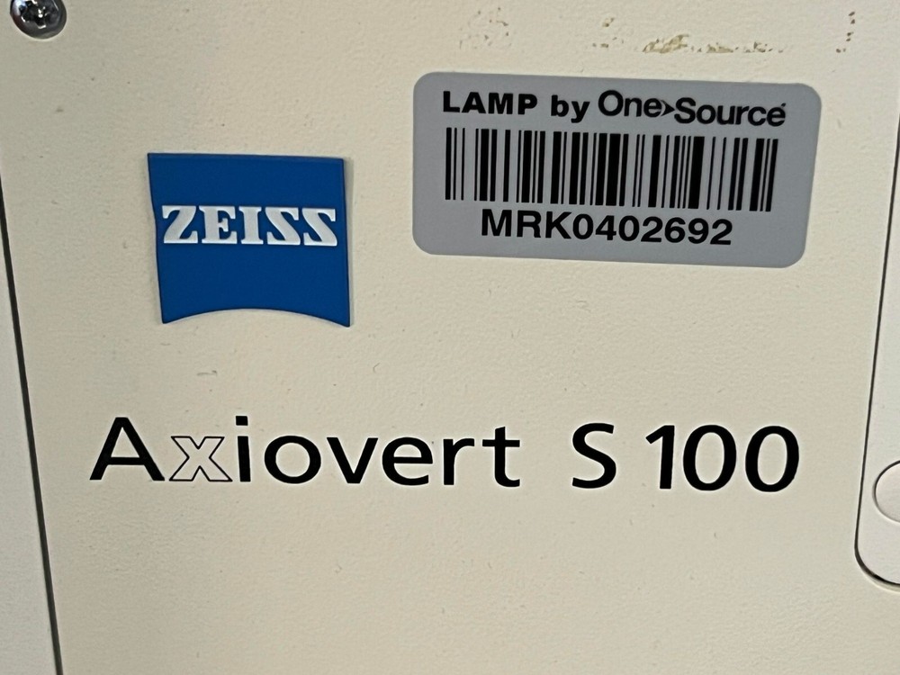 Zeiss Axiovert S100 Inverted Contrast Fluorescence Microscope with 2 Objectives