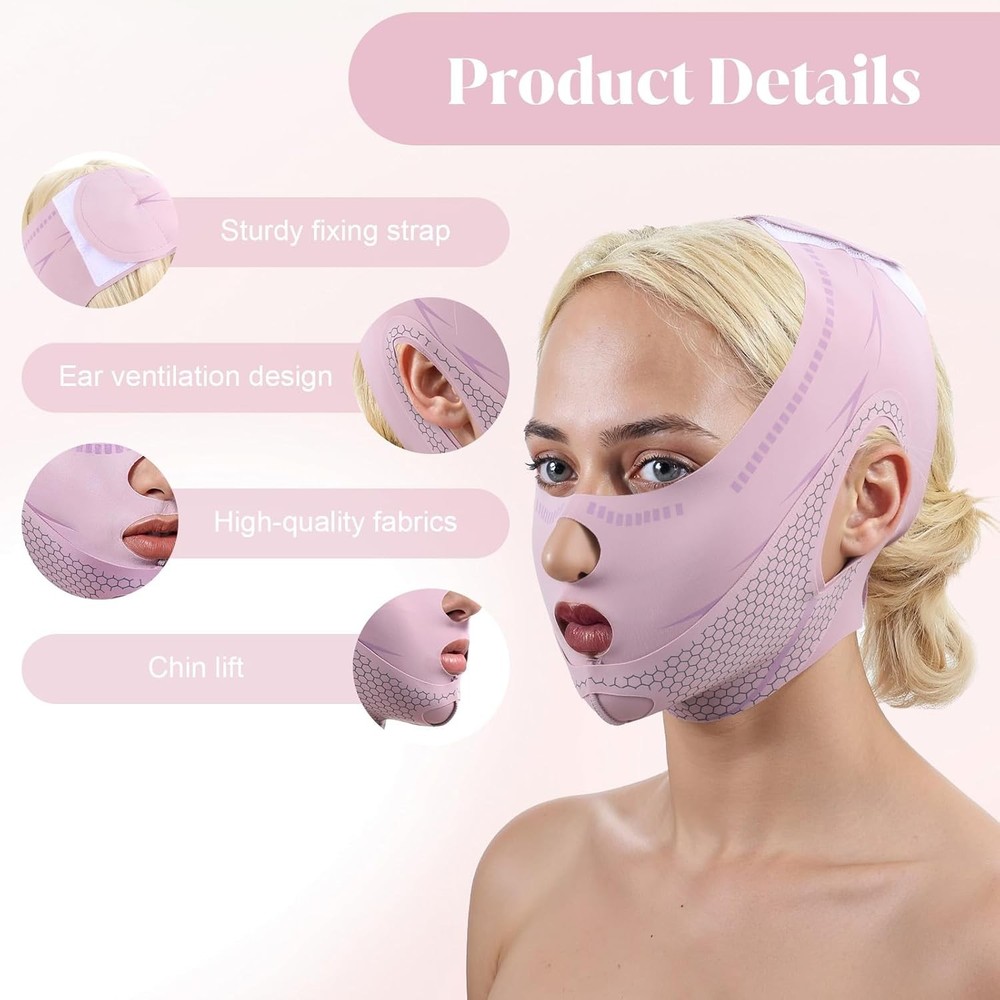Chin Strap for Sleeping V Line Lifting Mask Reusable Face Strap Adjustable