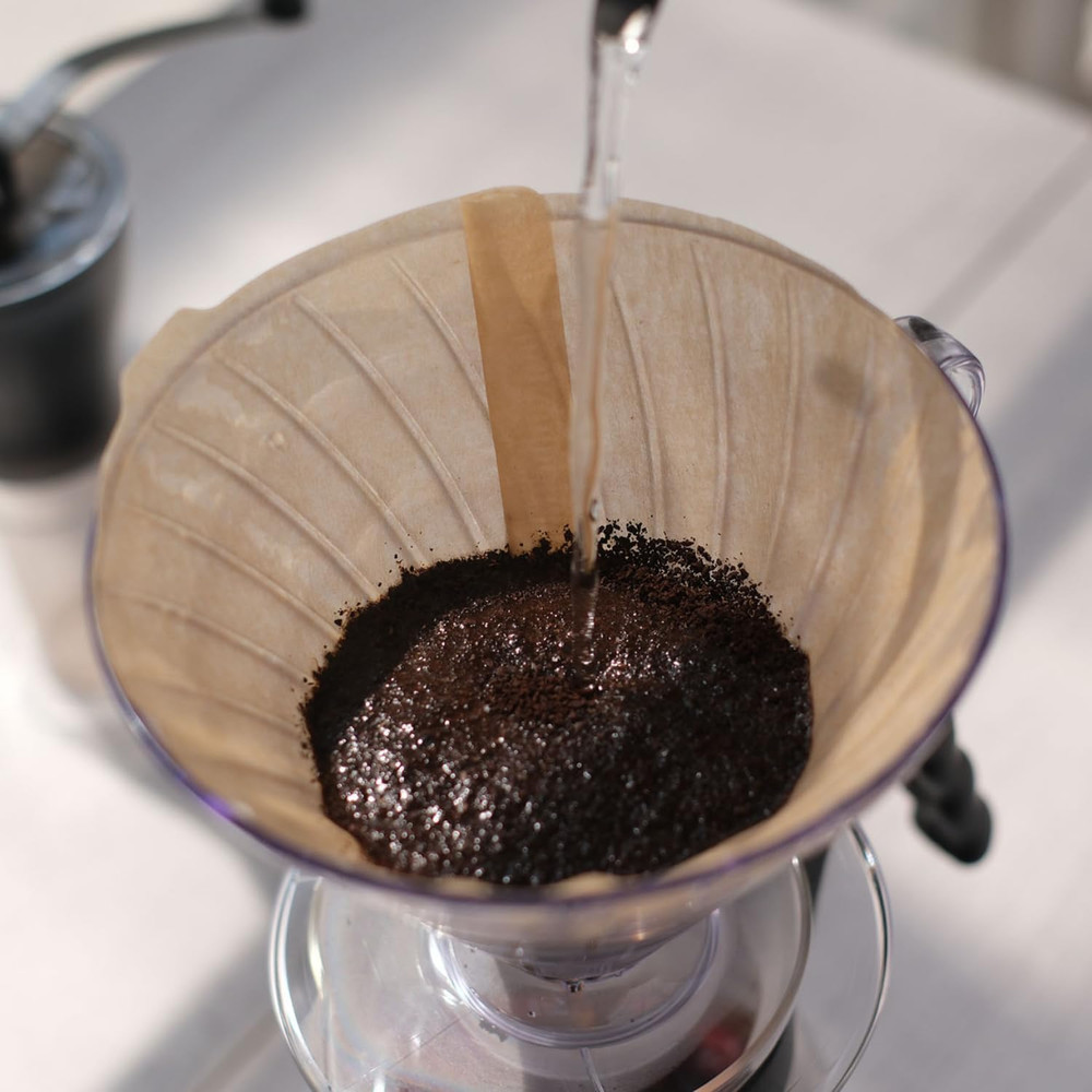 V60 Plastic Coffee Dripper Pour Over Cone Coffee Maker Size 02, Red