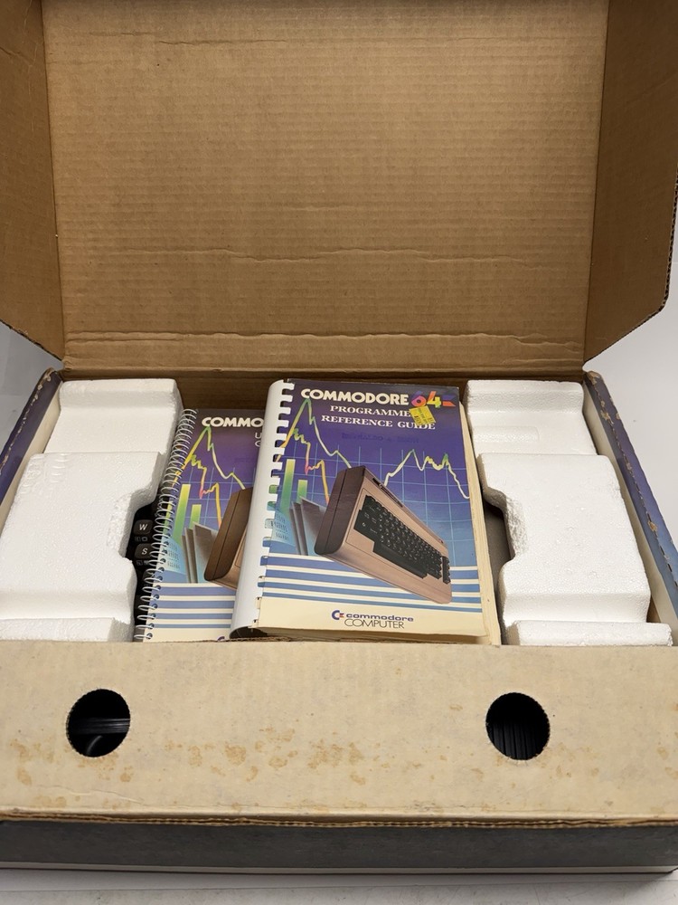 VINTAGE 1992 Commodore 64 C64 Breadbin Computer System - Cosmetic Damage -