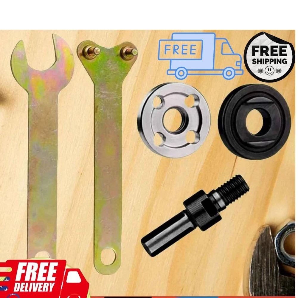 10mm 5Pcs Drill to Angle Grinder Adapter Set – Variable Rod Converter Tool US