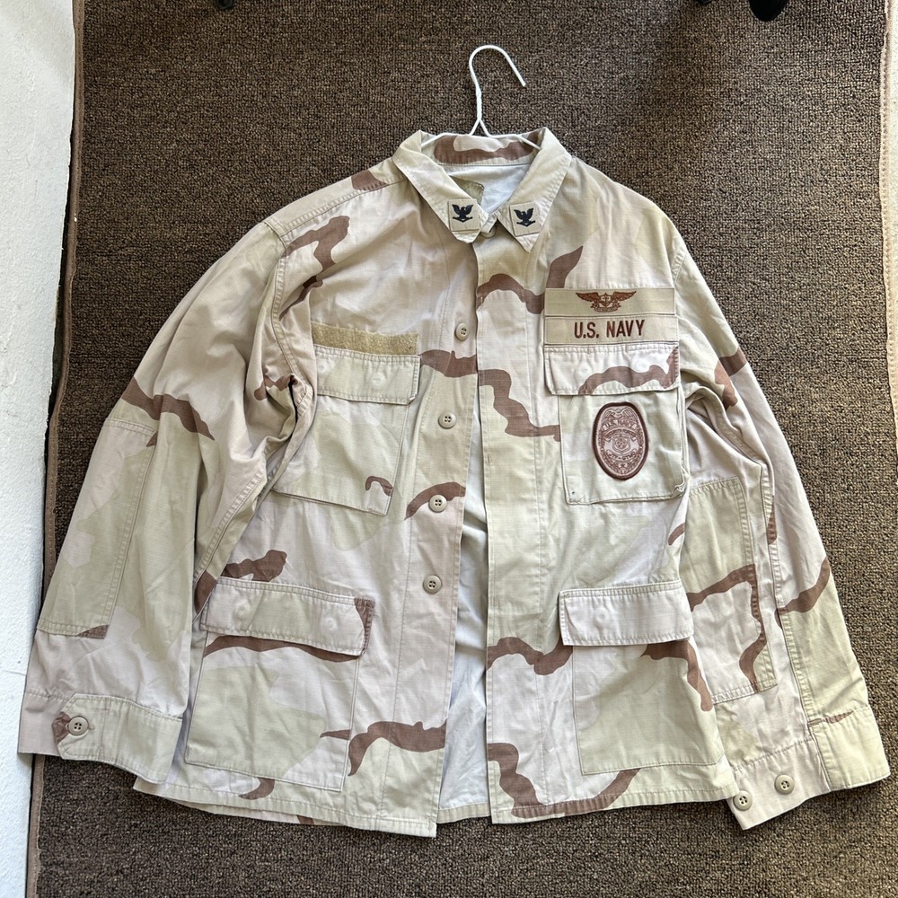 Vintage 1990-2000s U.S Navy Security Forces Cononel Jacket Medium