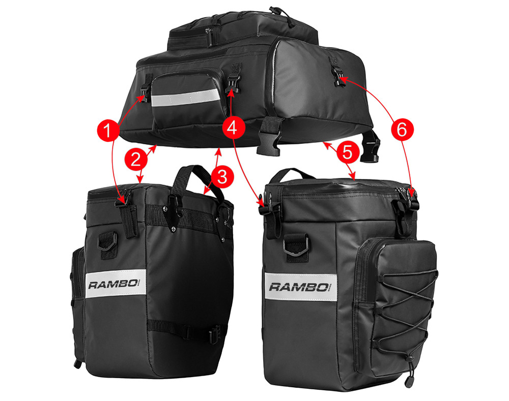 Triple Accessory Bag-Waterproof-Universal