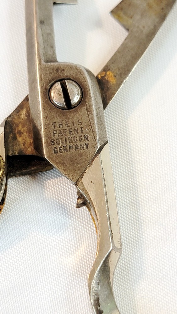 Antique THEIS Solingen Germany Buttonhole Scissors