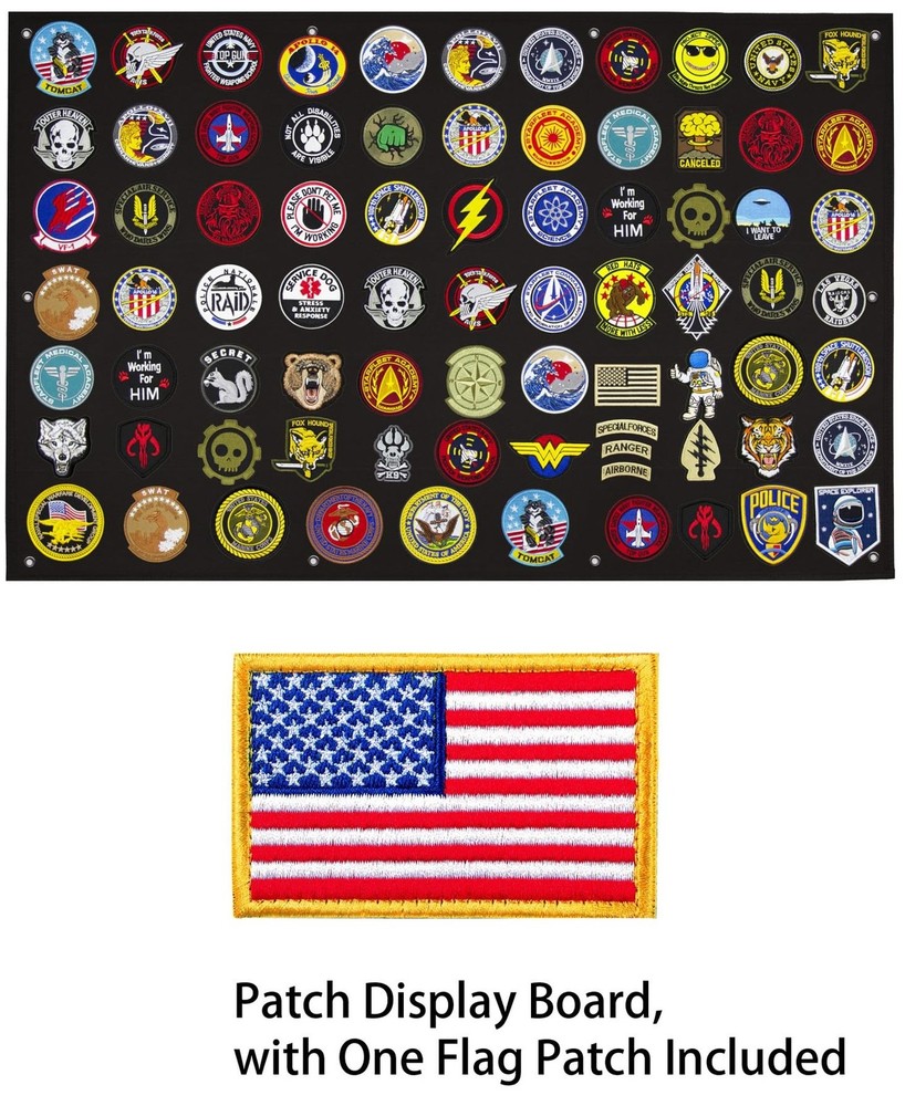 Tactical Patch Display Panel Holder Board for Military Army Combat Morale Uni...