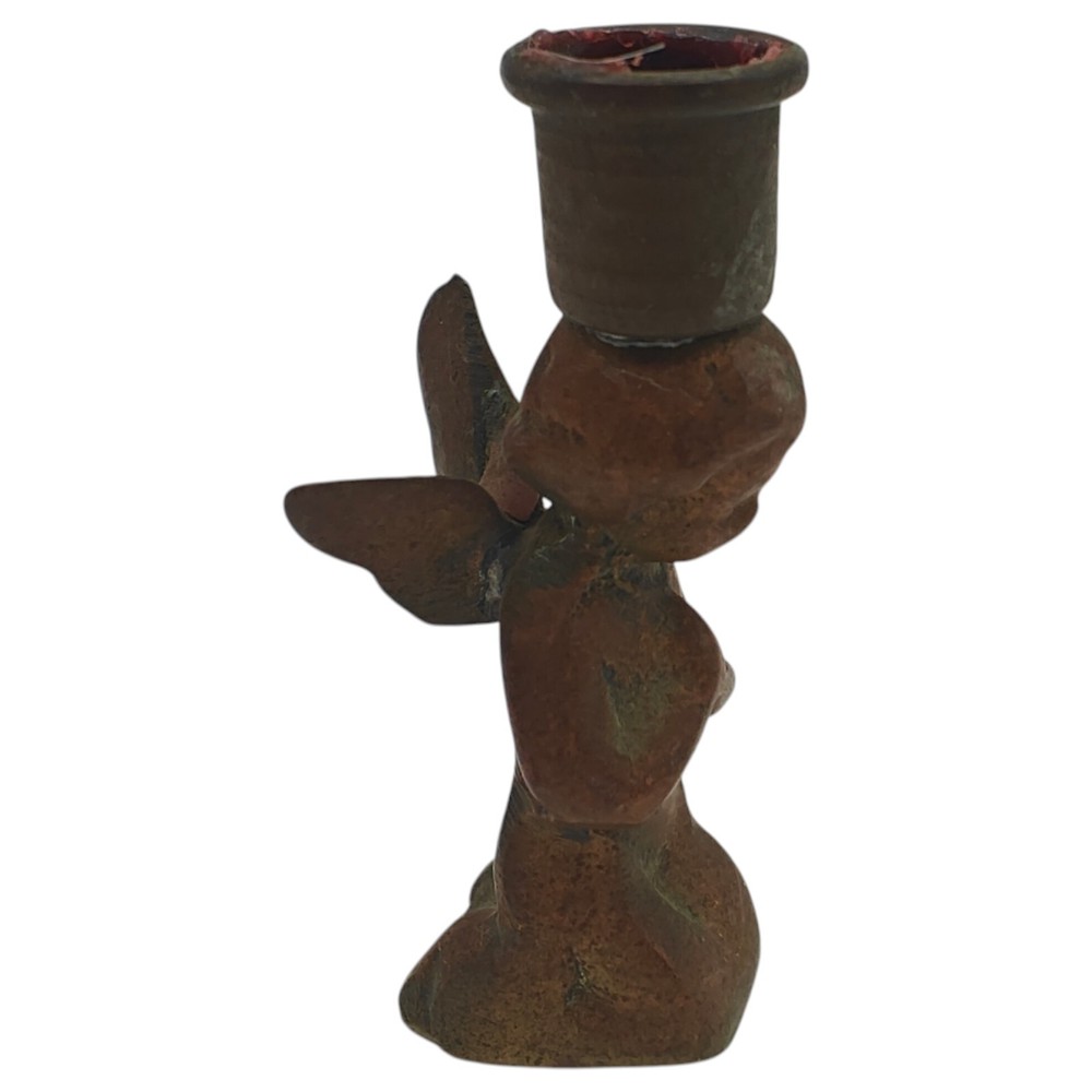 Small Brass Angel Candle Holder