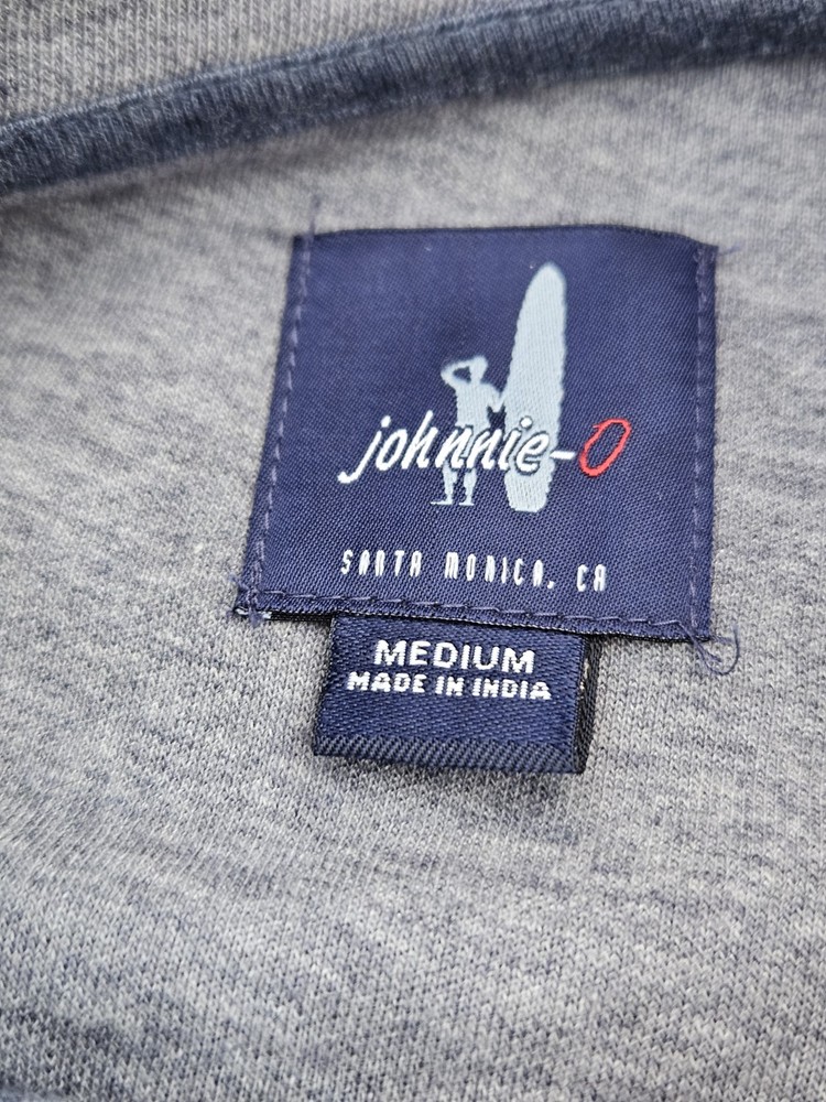 Johnnie-O Sully Quarter 1/4 Zip Pullover Helios Blue Sz Medium Bear Dance Golf