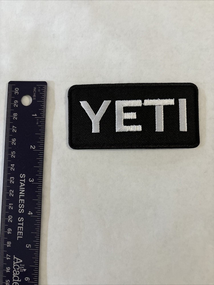 Yeti Black And White Patch Embroidered Iron on