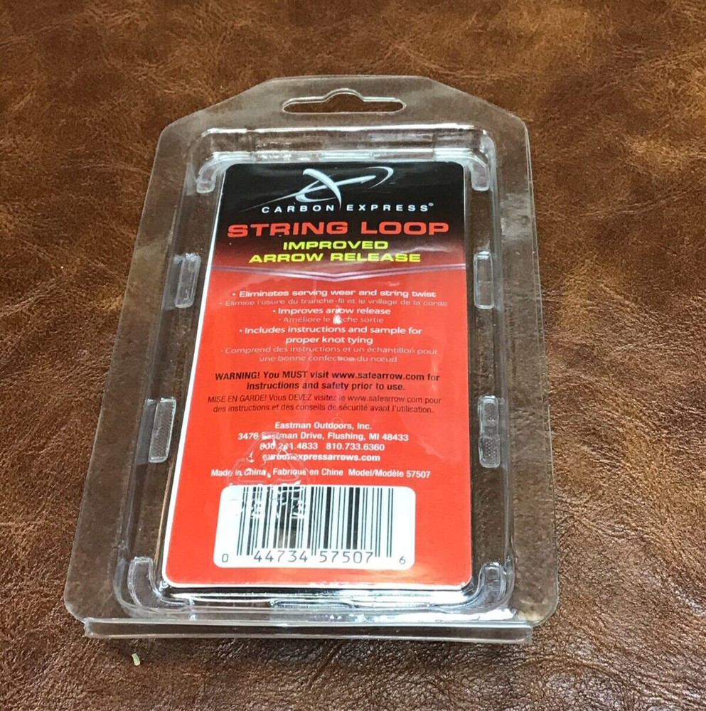 Carbon Express String Loop Improved Arrow Release SEALED