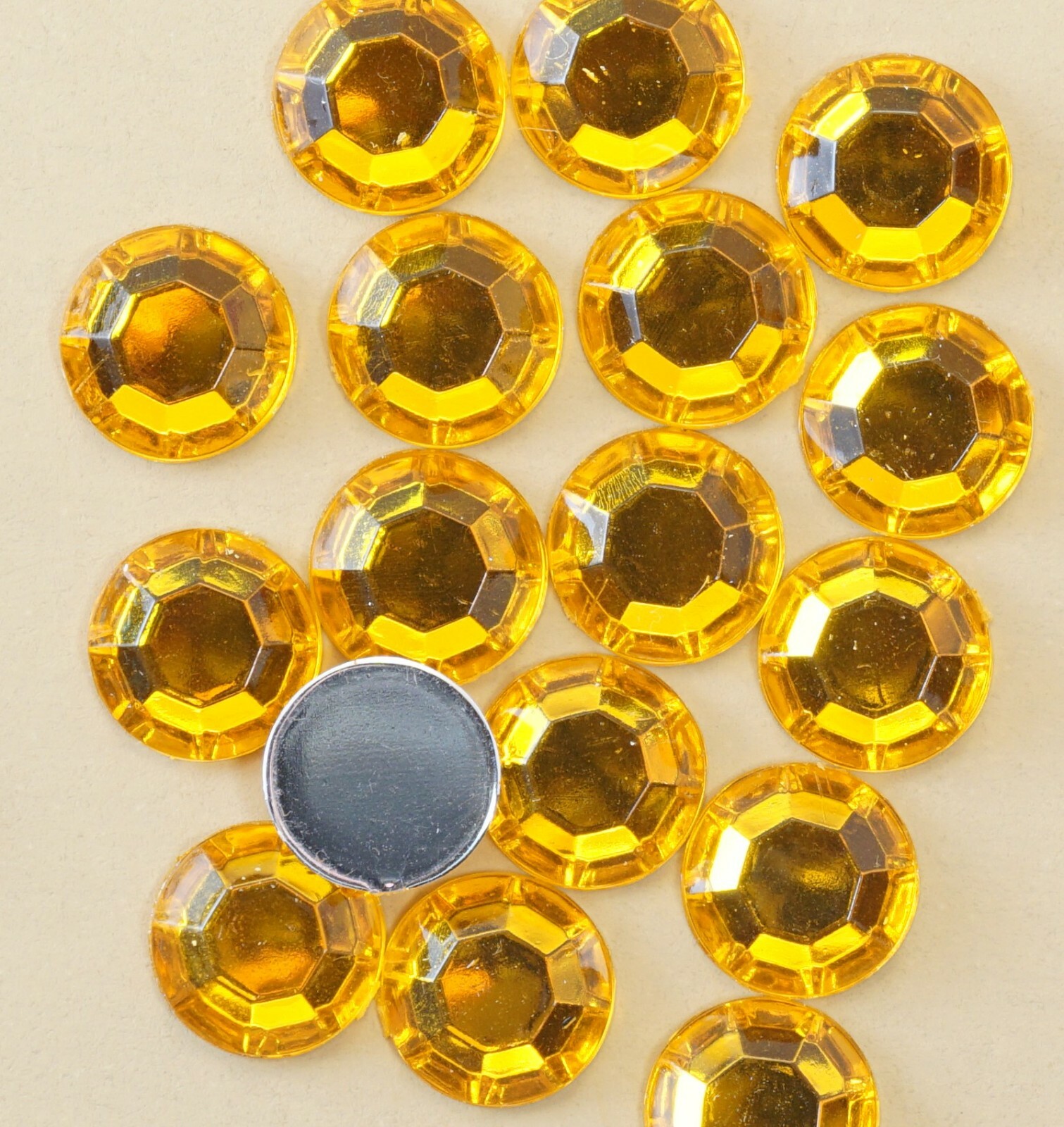 New color Acrylic Rhinestone(#48) Size ss48 & Gold/Silver rim U.S. stock USA.