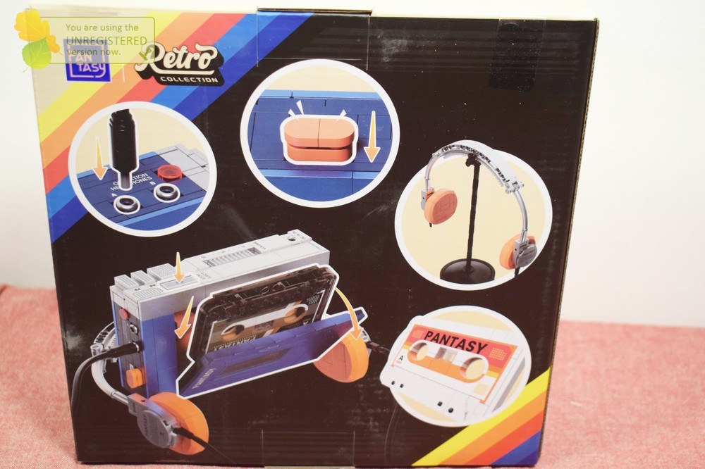 Pantasy Cassette Player Buildable 569pc Brick Block Set 85039