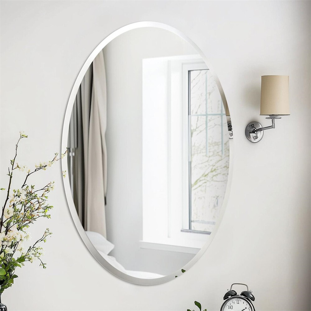Multi-Shape Frameless Bathroom Mirror Prism Bevelled Vanity Mirror for Over Sink