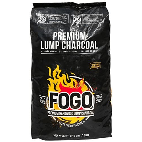 Fogo Premium Hardwood Lump Charcoal Black Bag, 17.6 Pounds